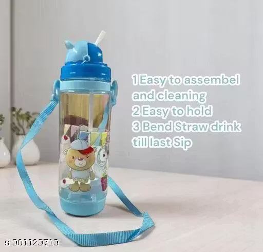 School Water bottle Trendy 500ML water bottle with Straw for kids, School Bottle, Picnic Bottle, Sipper Bottle kids water bottle sipper water bottle baby cartoon sipper water bottle