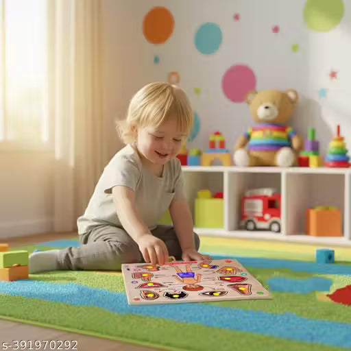Wooden Body Parts Puzzle for Children | Early Education Learning Toy.Wooden Body Parts Learning Board for Kids