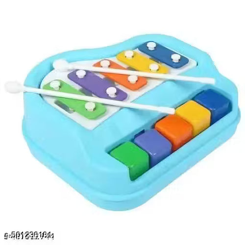 2-in-1 Piano and Xylophone Set with Bright, Crisp Sounds | Battery-Free, Fun Educational Music Toy for Kids