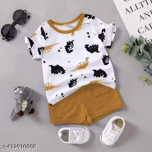 Stylish Printed Kids Boys And Girls Clothing Set